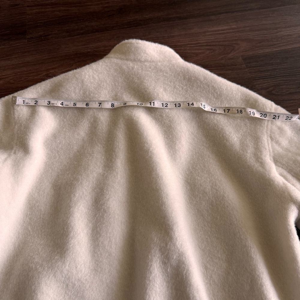 ASOS Design Cream Fleece Jacket - Picture 5 of 7